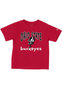 Champion Ohio State Buckeyes Toddler Red Stadium Mascot No 1 Short Sleeve T-Shirt