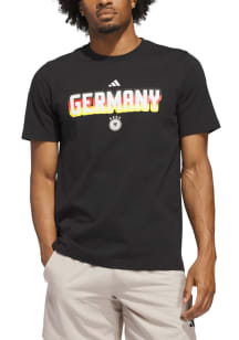 Adidas Germany National Team Black World Cup Home Jersey Hook Short Sleeve T Shirt