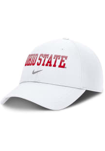 Nike Ohio State Buckeyes Campus Structured Club Cap Adjustable Hat - White