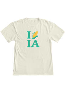 Blue 84 Iowa Womens Ivory Corn Short Sleeve T-Shirt