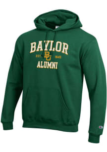 Champion Baylor Bears Mens Green Est Alumni Powerblend Long Sleeve Hoodie