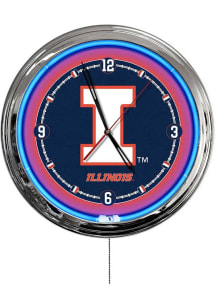 Illinois Fighting Illini Multi Color LED Wall Clock