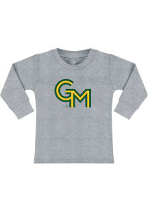George Mason University Toddler Grey Primary Logo Long Sleeve T-Shirt