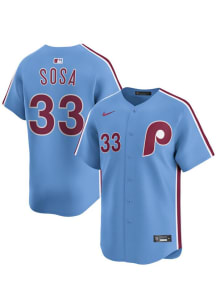 Edmundo Sosa Nike Philadelphia Phillies Mens Light Blue Alternate Limited Baseball Jersey
