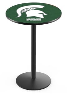 Michigan State Spartans Black Round Base Pub Table