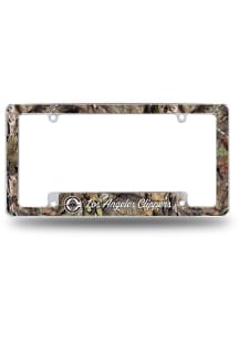 Los Angeles Clippers Camo Mossy Oak All Over Chrome License Plate Frame - Silver