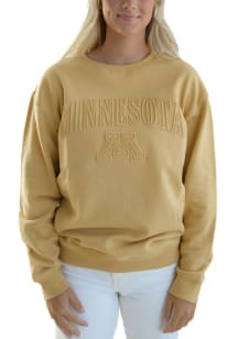 Gameday Social Minnesota Golden Gophers Womens Gold Easley Crew Sweatshirt
