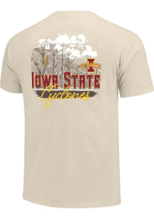 Iowa State Cyclones Ivory Corn Field Farmers Short Sleeve T Shirt
