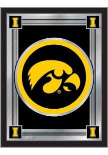 Iowa Hawkeyes Logo Hanging Back Bar Mirror