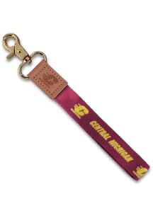 Jardine Central Michigan Chippewas Wristlet Keychain W/Custom Strap Lanyard - Maroon