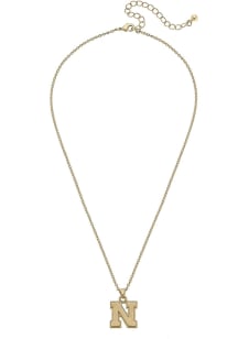 Nebraska Cornhuskers Matte Logo Necklace