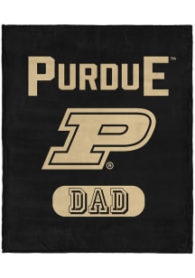 Purdue Boilermakers Dad Silk Touch Fleece Blanket - Black