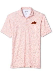 Johnnie O Oklahoma State Cowboys Mens Orange Gridiron Short Sleeve Fashion Polo