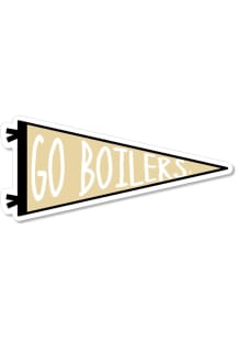 Purdue Boilermakers 3.5" Pennant Stickers - Black