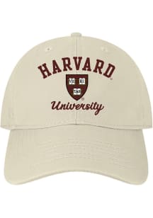 Harvard Crimson Freeman Relaxed Twill Adjustable Hat - Silver