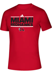 Adidas Miami RedHawks Red Creator Dassler Short Sleeve T Shirt