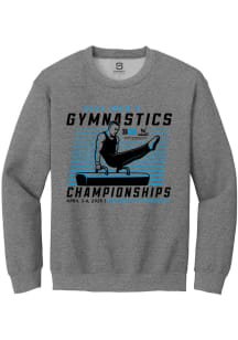 Summit Sportswear Big Ten Mens Graphite 2026 Men's Gymnastics Championships Long Sleeve Crew Sweat..