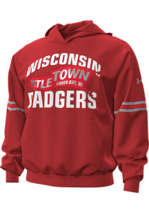 Under Armour Wisconsin Badgers Mens Red Lambeau Field Long Sleeve Hoodie