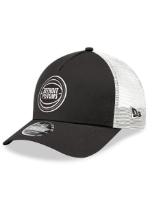 New Era Detroit Pistons Black JR 9FORTY M-Crown Trucker Youth Adjustable Hat