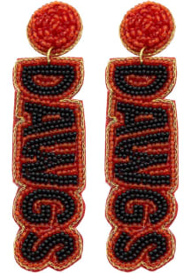 Georgia Bulldogs Beaded Womens Earrings