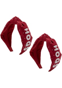Arkansas Razorbacks Top Knot Beaded Womens Headband