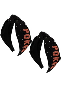 Oklahoma State Cowboys Top Knot Beaded Womens Headband