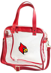 Louisville Cardinals Stadium Approved Tote Womens Clear Tote