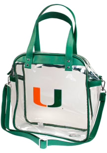 Miami Hurricanes Stadium Approved Tote Womens Clear Tote