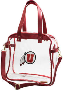 Utah Utes Stadium Approved Tote Womens Clear Tote