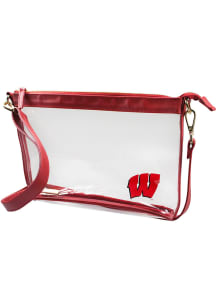 Wisconsin Badgers Stadium Approved Large Womens Clear Tote