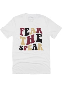Florida State Seminoles Womens White Groovy Short Sleeve T-Shirt