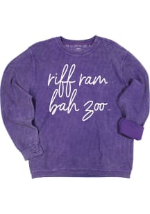 TCU Horned Frogs Womens Purple Barcelony Crew Sweatshirt