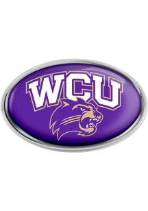 Western Carolina Chrome Car Emblem - Grey