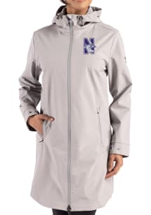 Cutter and Buck Northwestern Wildcats Womens Grey Camano Light Weight Jacket