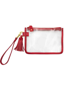 Red Approved Womens Clear Tote
