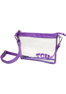 TCU Horned Frogs Stadium Approved Design Womens Clear Tote