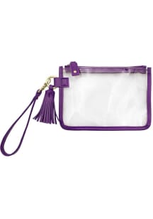 Purple Stadium Approved Womens Clear Tote