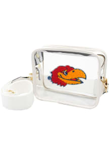 Kansas Jayhawks Varsity Patch Womens Clear Tote