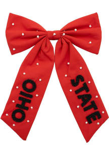 Ohio State Buckeyes Beaded Womens Hair Scrunchie