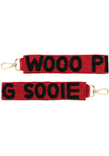 Arkansas Razorbacks Beaded Keychain - Red