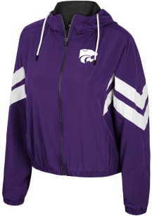 Colosseum K-State Wildcats Womens Purple Levitation Light Weight Jacket