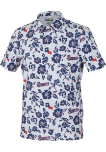 Reyn Spooner Texas Rangers Mens White Game Day Short Sleeve Fashion Polo