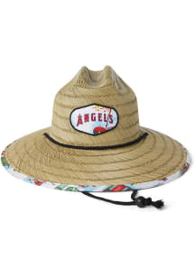 Reyn Spooner Los Angeles Angels Brown Scenic Straw Mens Bucket Hat