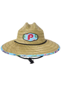Reyn Spooner Philadelphia Phillies Brown Scenic Straw Mens Bucket Hat