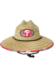 Reyn Spooner Philadelphia Phillies Brown Scenic Straw Mens Bucket Hat