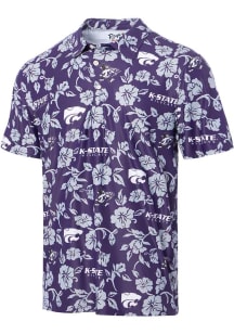 Reyn Spooner K-State Wildcats Mens Purple PUA Short Sleeve Fashion Polo