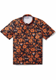 Reyn Spooner Oklahoma State Cowboys Mens Black PUA Short Sleeve Fashion Polo