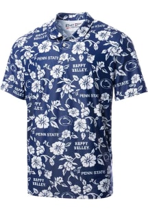 Reyn Spooner Penn State Nittany Lions Mens Navy Blue PUA Short Sleeve Fashion Polo