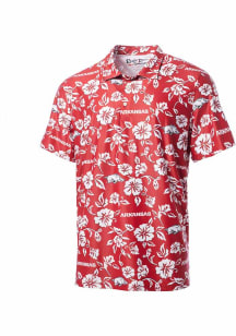 Reyn Spooner Arkansas Razorbacks Mens Cardinal PUA Short Sleeve Fashion Polo