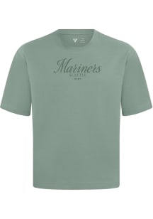 Levelwear Seattle Mariners Green Signature Knit Ethereal Short Sleeve Fashion T Shirt